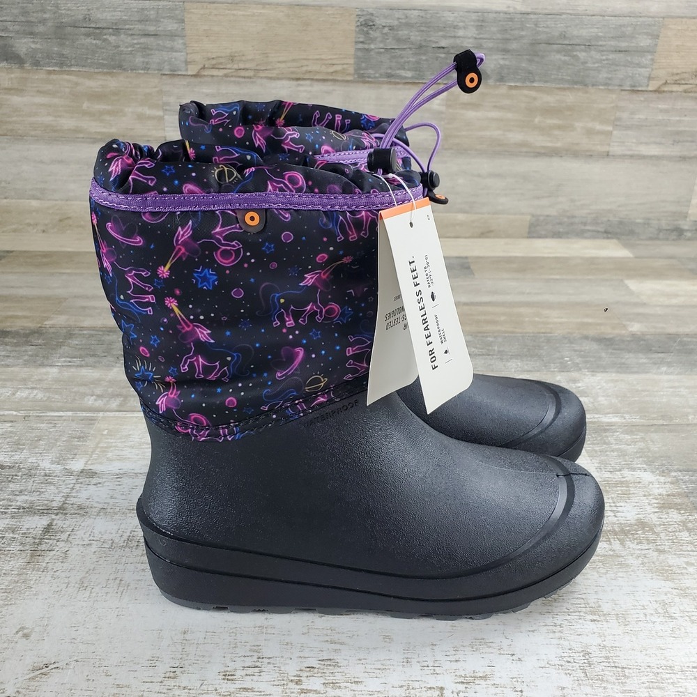 Bogs Kids Snow Shell Boots Youth Sz 6 Winter Rain Snow Multi Water Proof